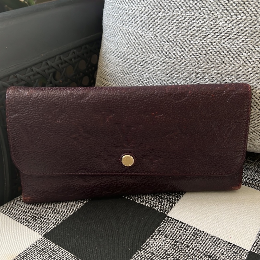 Louis Vuitton Monogram Empreinte Virtuose Leather Long Trifold Wallet